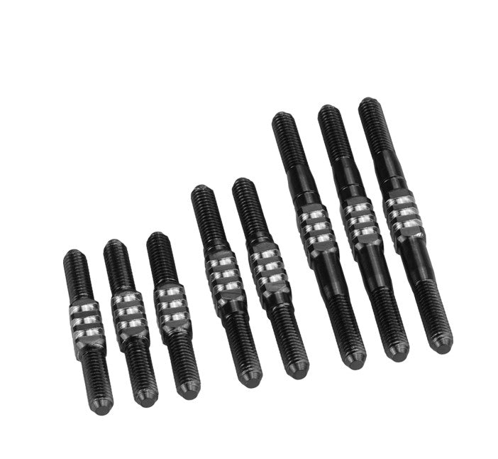 Jconcepts RC10 Classic Fin Titanium Turnbuckle 8pc Set Black 2228 image 0