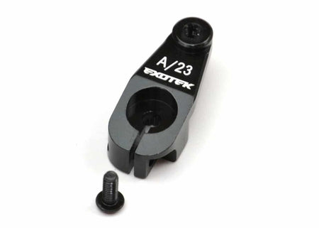 Exotek AE Heavy Duty Servo Horn Aluminum KO Sanwa Airtonics 23t Spline 1554BLK image 0