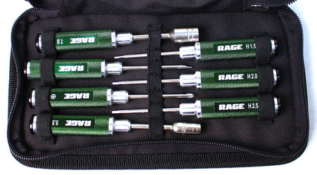 Rage RC Compact 7 Piece Machined Tool Set with Carrying Case RGR1500 image 0