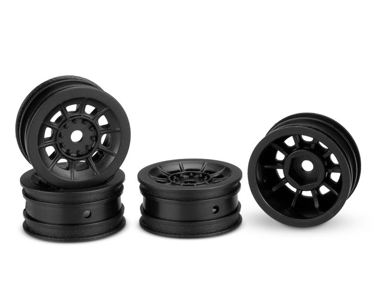 Jconcepts Hazard 1" (1 Inch) Set of 4 Wheels Black Axial SCX24 3430B image 0