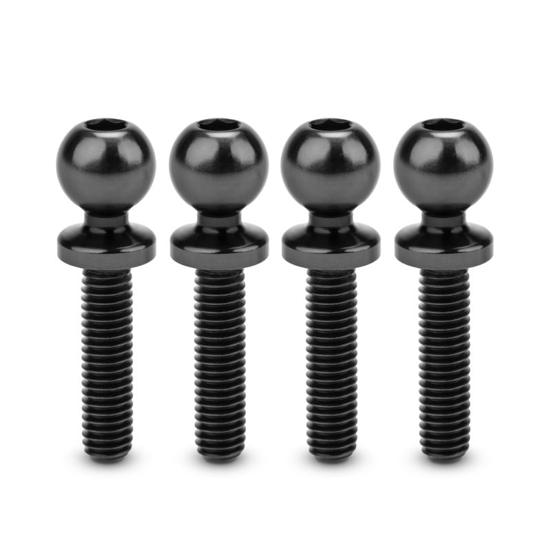 Jconcepts 5.5 x 12mm Titanium Ball-Stud Black 4pc B7 B6 T6 SC6 DR10 SR10 51352 image 0