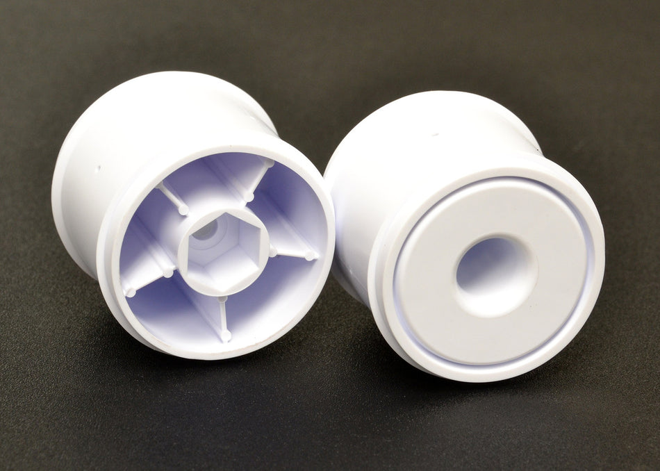 Exotek F1 Rear Disk Wheels 1/10 Scale For Exotek F1 Tires Only (2pc) WHITE 2325