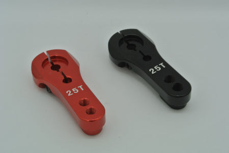 Billet Aluminum Clamping 25T Aluminum Steering Servo Horn Futaba Savox - Black image