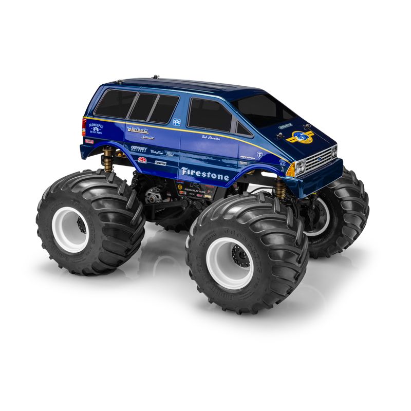 Jconcepts 1985 Ford Aerostar BIGFOOT Shuttle Body fits 11" Wheelbase 0484 image 0