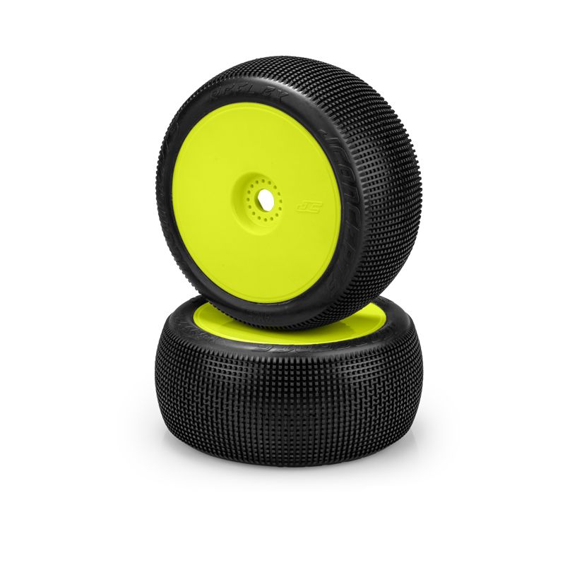 Jconcepts Reflex Green Compound Tires PreMounted 3369Y Wheels 1/8th Truck 312522 image 0