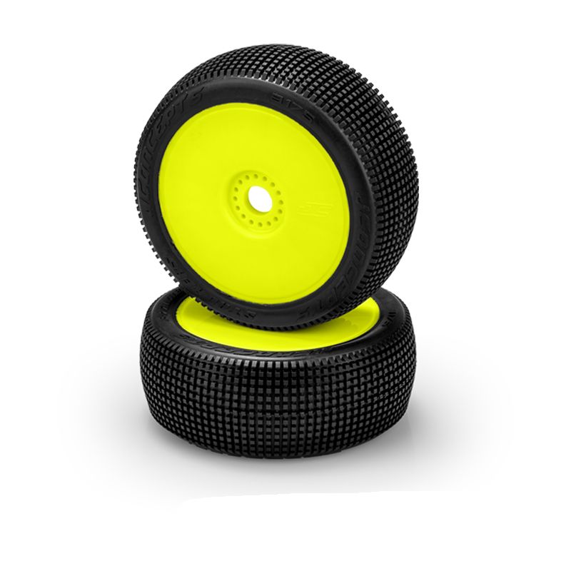 Jconcepts Stalkers Tires Green Compound Mounted 3357Y Wheels 1/8th Buggy 317522 image 0