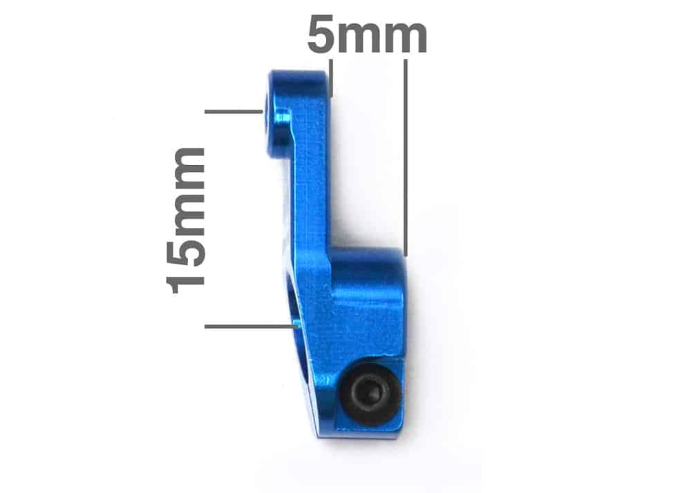Exotek AE Heavy Duty Servo Horn Aluminum KO Sanwa Airtonics 23t Spline 1554BLU image 1