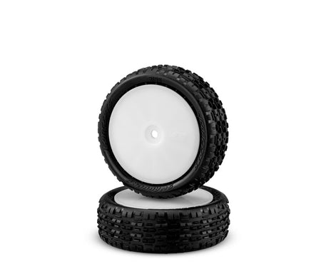 Jconcepts Swagger 4wd Front Tires Pink Compound on 3353 White Wheels 3166101011 image 0