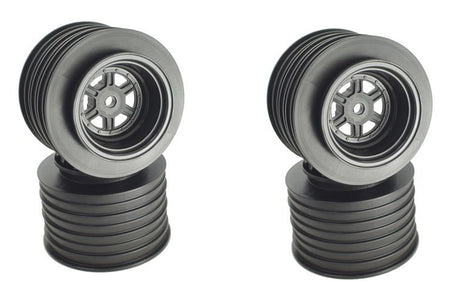 DE Racing Gambler Rear Wheel for Sprint Car Outlaw Tires Black DER-GSR-AB image 0