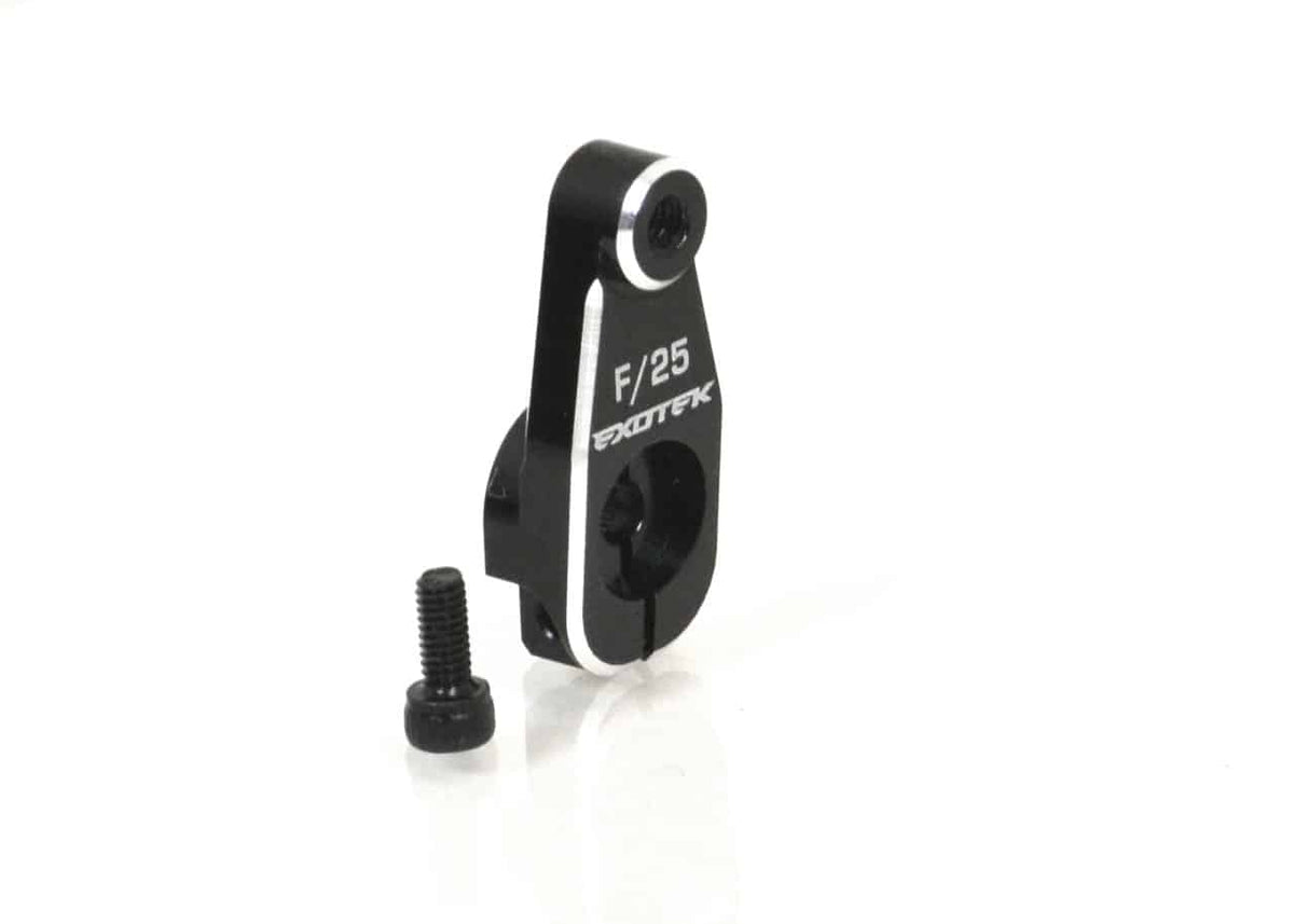 Exotek TLR 22 Buggy Servo Horn Aluminum Black Futaba-Savox 25t Spline 1946 image 0