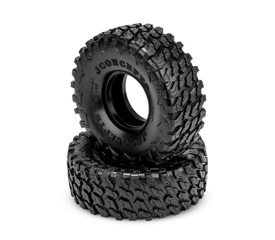 Jconcepts Rock Bossman Tire (2) Green Compound 4.75in. OD for 1.9 Wheel 410402