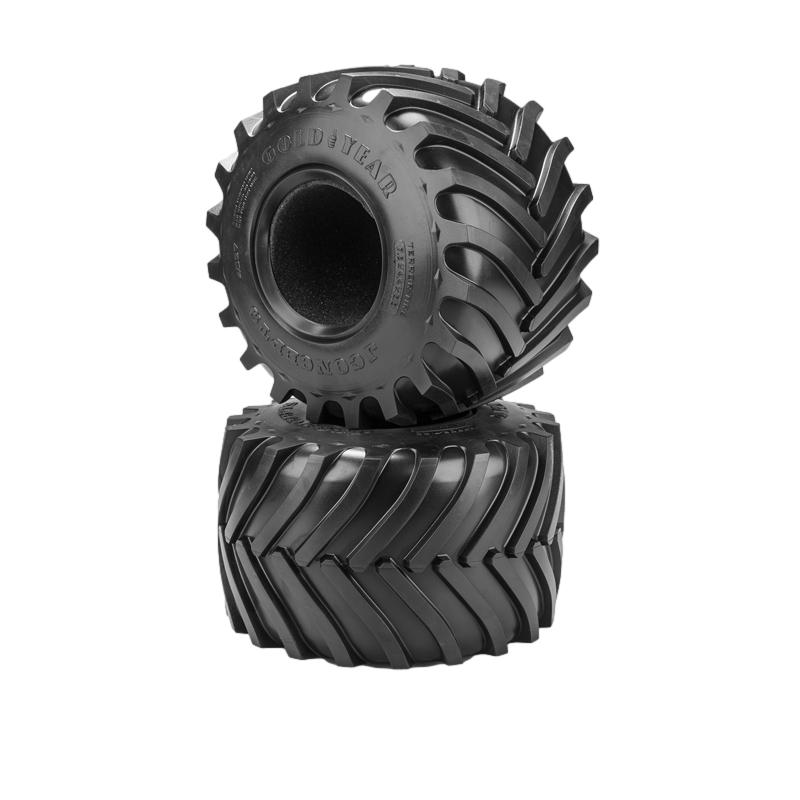 Jconcepts Golden 73's Monster Truck Tires Blue Compound for 3.2 x 3.6" 403701 image 0