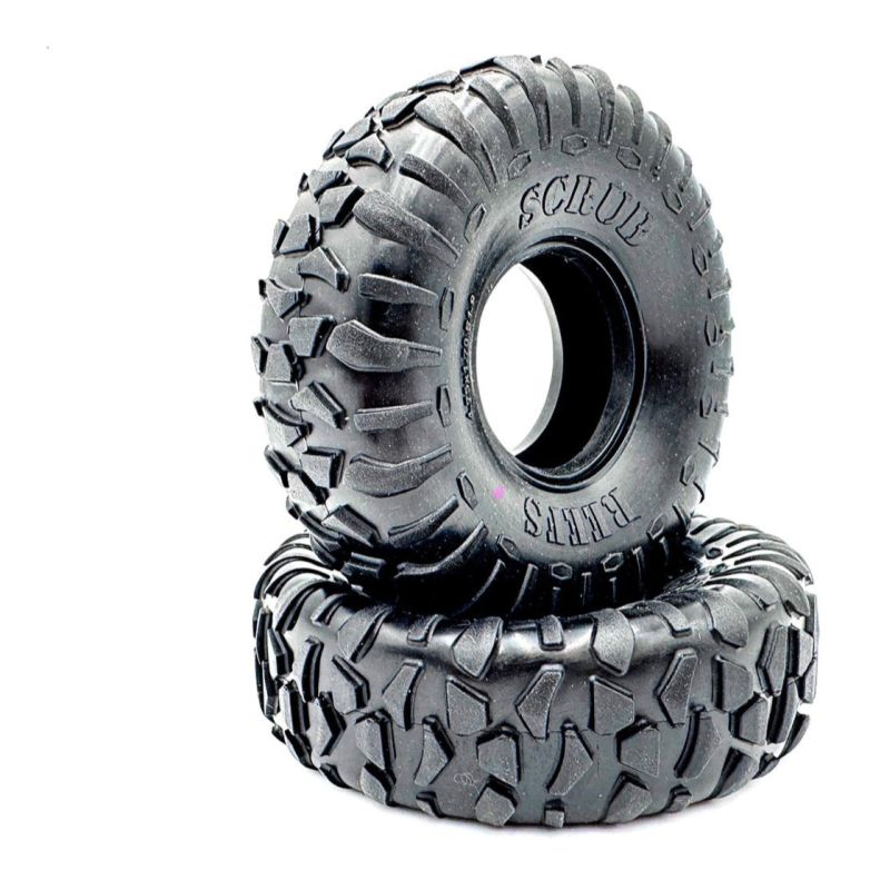 Reefs RC XP Scrub Crawler Tires Pink (2) for 1.9 wheels (4.75" tall) REEFS251