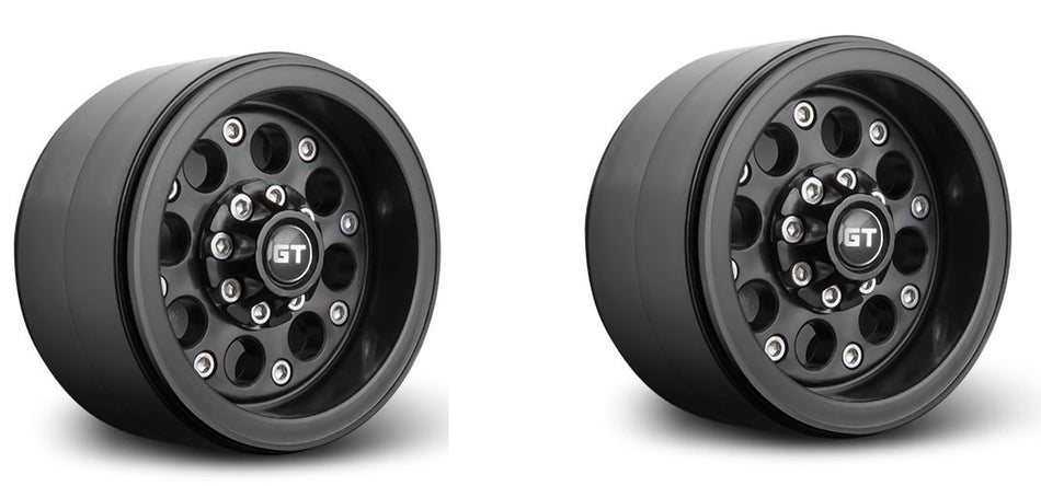Gmade GT02 Black Beadlocks Off Road RC Crawler Wheel 2.2 Inch Tire GM70234 image 0