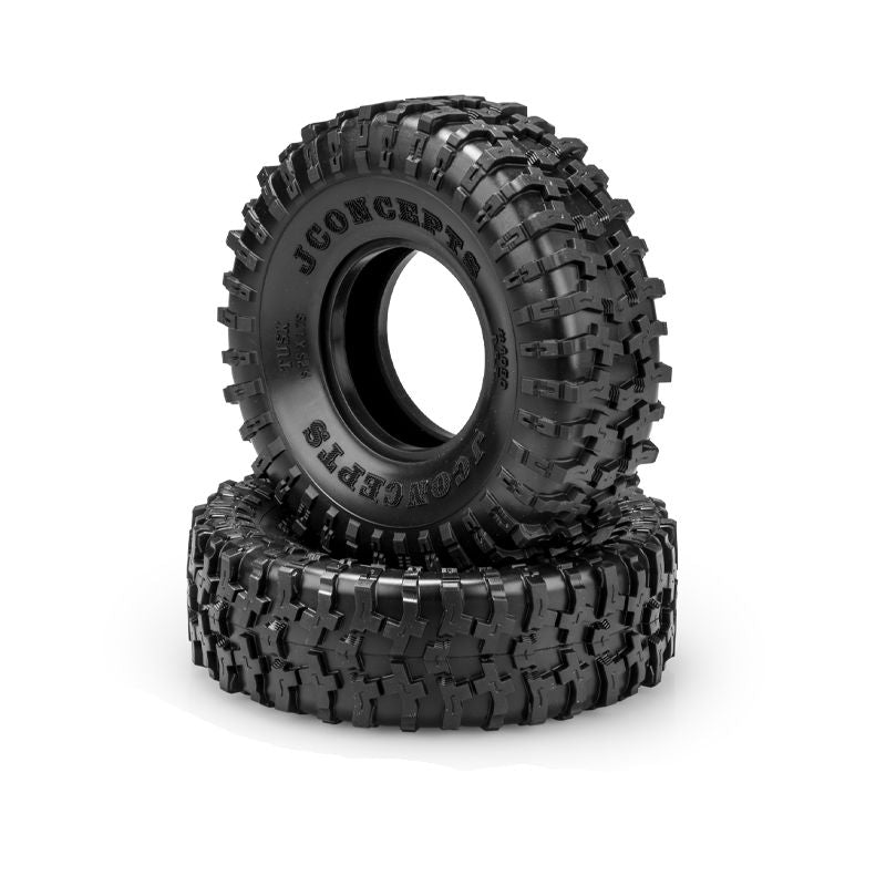Jconcepts Tusk Green Compound Tires (5.25" OD) Fits 2.2" Crawler Wheels 409002 image 0