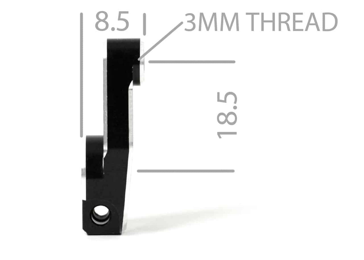 Exotek TLR 22 Buggy Servo Horn Aluminum Black Futaba-Savox 25t Spline 1946 image 1