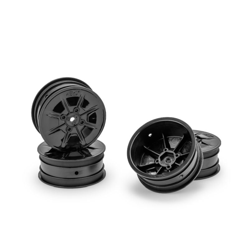 Jconcepts Pioneer Front 4wd 2.2 Buggy Wheels Black B74/B84/XB4/L1R/22X-4 3470B
