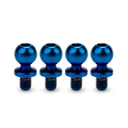 Jconcepts 5.5 x 4mm Titanium Ball-Stud Blue 4pc B7 B6 T6 SC6 DR10 SR10 51401 image 0