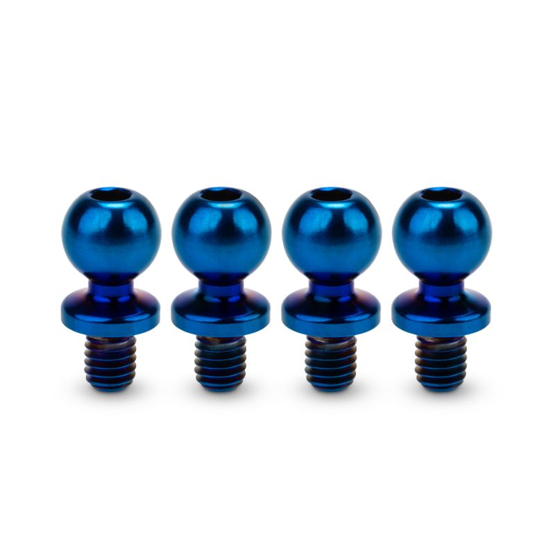 Jconcepts 5.5 x 4mm Titanium Ball-Stud Blue 4pc B7 B6 T6 SC6 DR10 SR10 51401 image 0