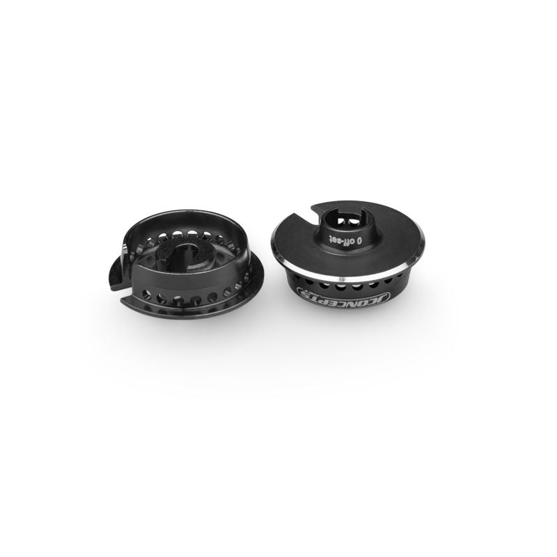 Jconcepts Fin 13mm Spring Cup 0mm OffSet Black For Associated 13mm Spring 27212 image 0