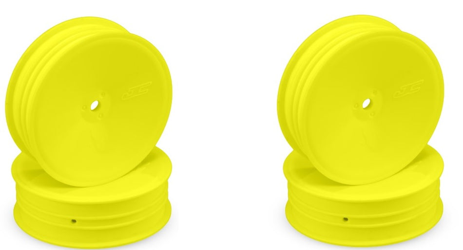 JConcepts Mono 2.2 Slim Front Wheel (4) Yellow B6.4 B7 YZ2 XB2 LD2 3376Y image 0