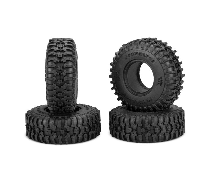Jconcepts Tusk Green Compound Tires (4) Fits 1.0" SCX24 Wheel 402302 image 0