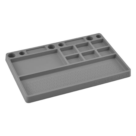 Jconcepts Rubber Parts Tray Gray for 1/10 and 1/8 Vehicles 25508 image 0
