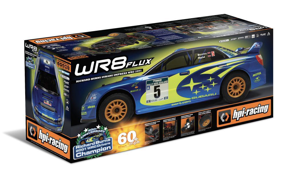 HPI WR8 Flux WRC Subaru Impreza 1/8 Scale 4WD RTR Rally Car HPI160943 160943 image 2