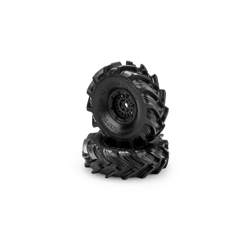 Jconcepts Fling Kings Green Tires PreMount FCX24 Smasher Crusher Wheel 405932913 image 0