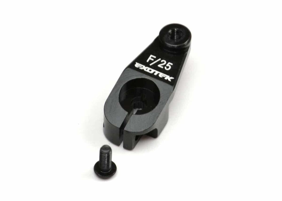 Exotek AE Heavy Duty Servo Horn Aluminum Black Futaba-Savox 25t Spline 1547BLK image 0