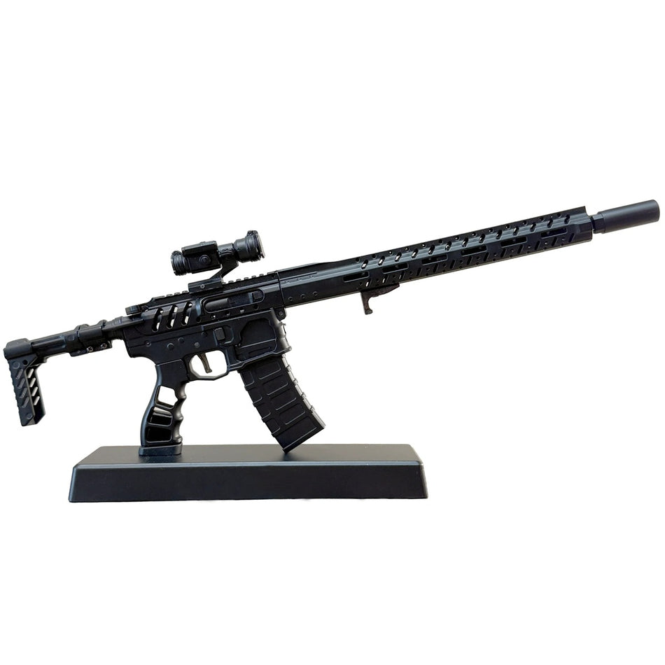 GoatGuns 1/3 Scale Die Cast AR15 AR-15 Model Rifle Skeleton Black