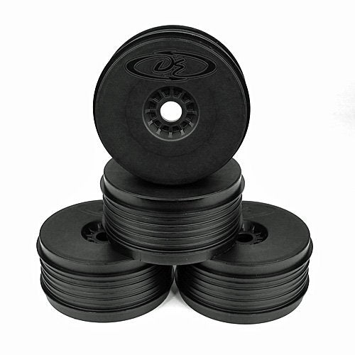 DE Racing SpeedLine Plus Wheels for 1/8 Buggy Black DER-PSB-8B image 0