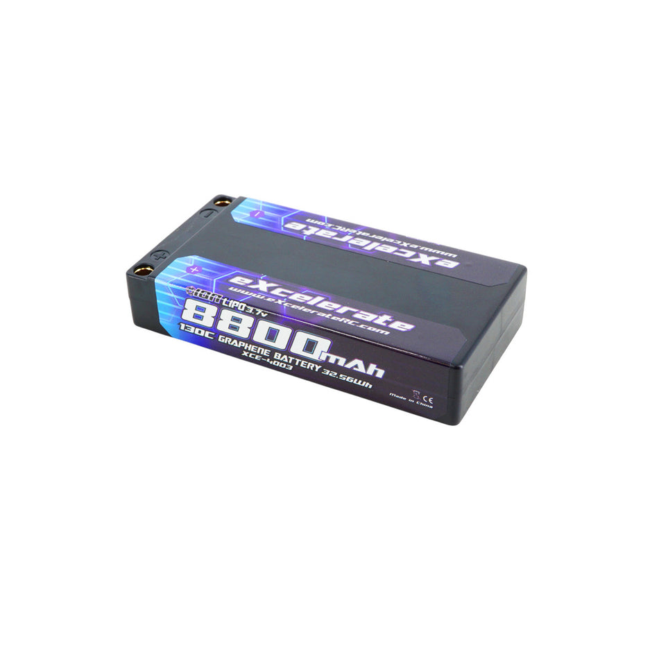 Excelerate ION 1S 130C Hardcase LiPO (3.7V/8800mAh) w/5mm Bullets XCE-4003
