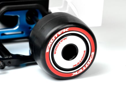 Exotek F1 Rear Rubber Tires (2pc) 36X Red Soft w/Foam Inserts 2119 image 0