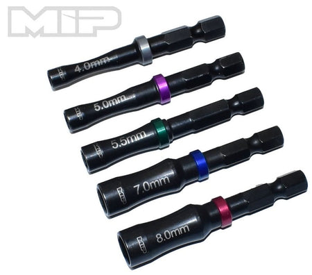 MIP 4.0mm, 5.0mm, 5.5mm, 7.0mm &amp; 8.0mm Nut Driver Speed Tip Bundle 9615 image 0