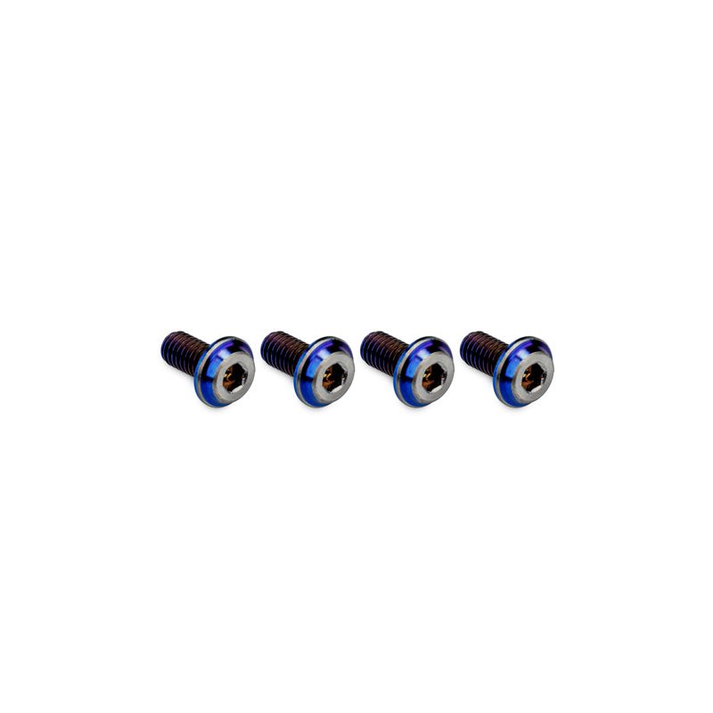 Jconcepts 3x6mm Top Hat Titanium Screw Burnt Blue, 4pc 50371 JCO50371 image 0