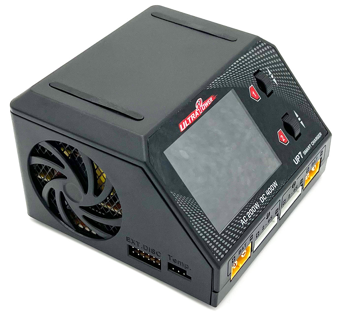 Ultra Power UP7 AC 200W - DC 400W Dual Port Multi-Chemistry Smart Charger image 1
