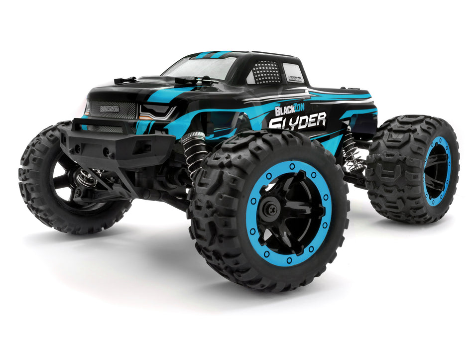 BlackZon Slyder 1/16th RTR 4WD Electric Monster Truck Blue BZN540104 540104 image 0