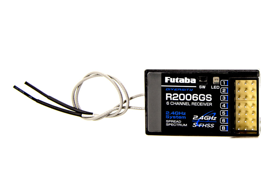 Futaba R2006GS S-FHSS 2.4GHz 6-Channel Receiver for T6J 01102200-3 image 0