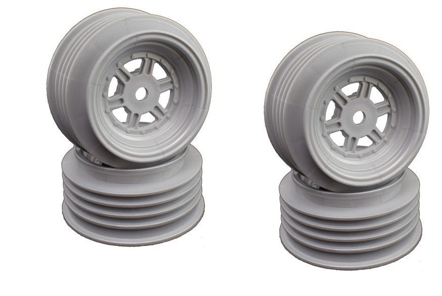 DE Racing Gambler Front Wheels for 3/8" Bearing Custom Works, GFRP Silver DER-GSF-CS image 0