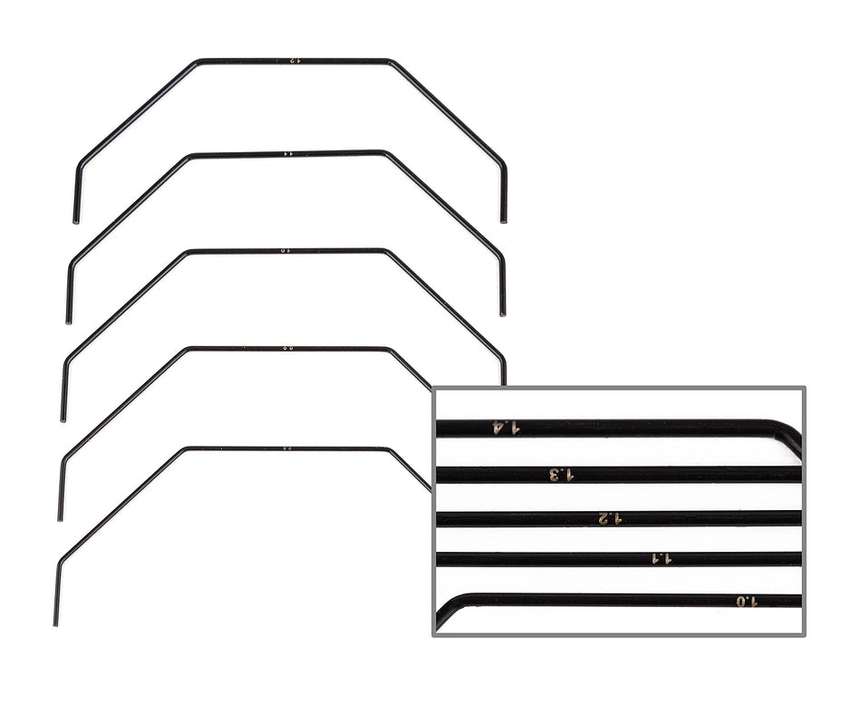 Team Associated B7 &amp; B7d Front Anti-Roll Bar Set of 5 (different sizes) 92459 image 0