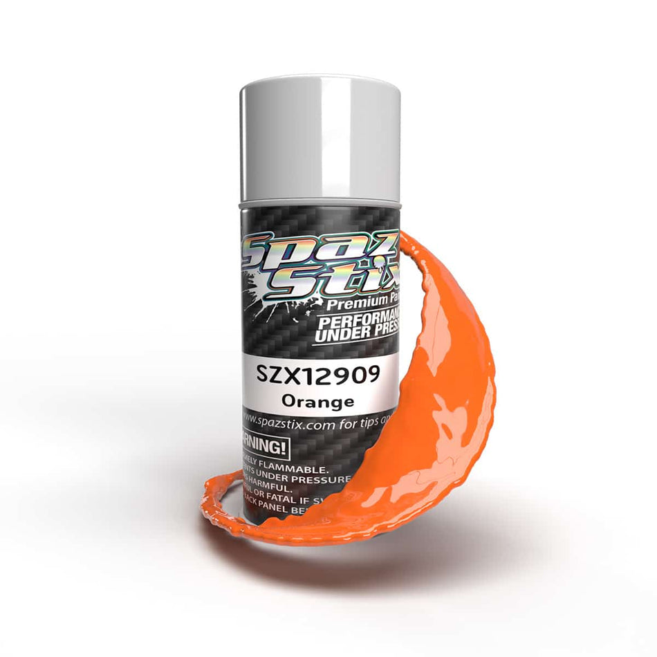Spaz Stix Solid Orange Paint 3.5oz Can SZX12909 12909 image 0