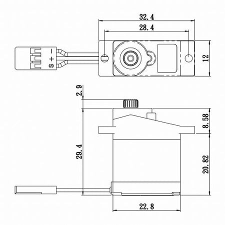 Savox SH-0255MG Micro Digital MG Servo w/ Soft Start SAVSH0255MGP image 1