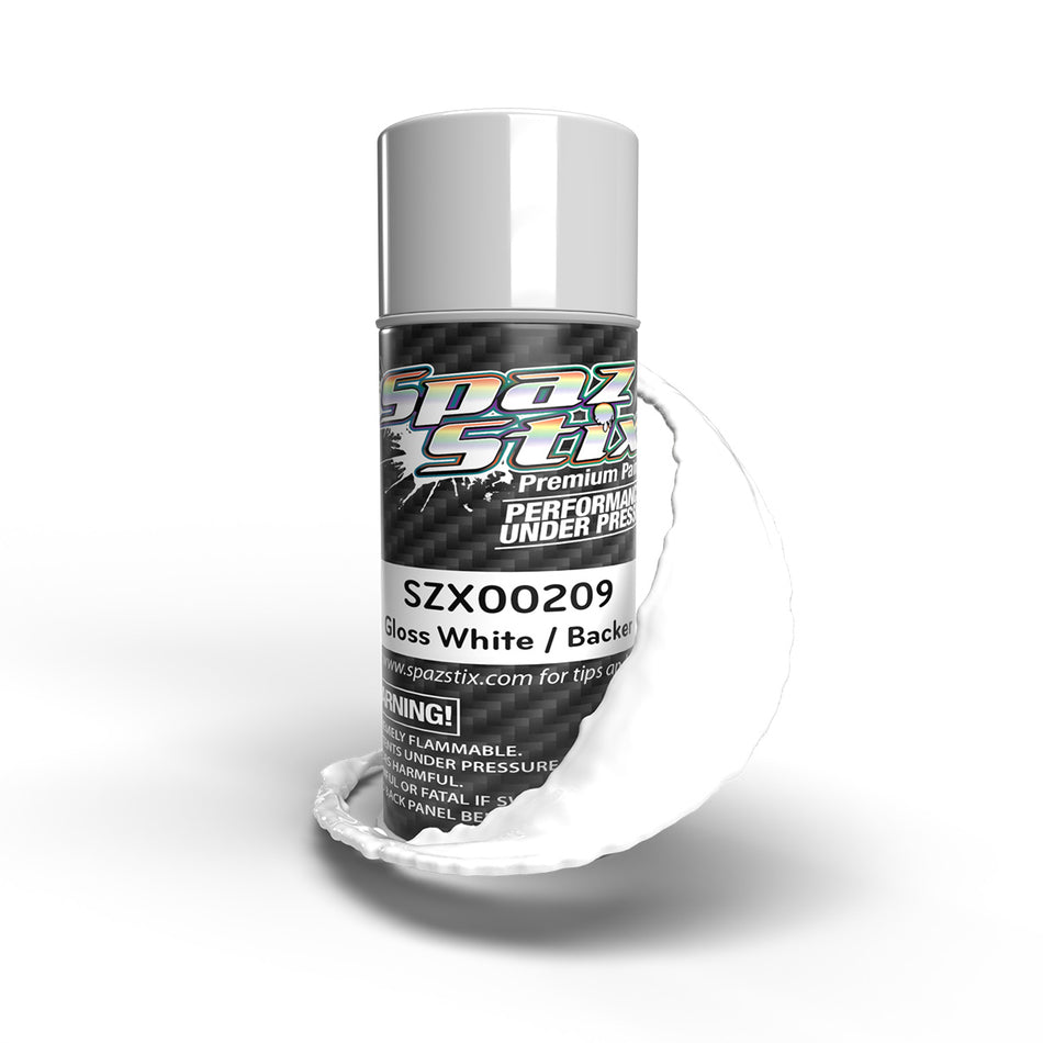 Spaz Stix Extreme Solid White Paint or Fluorescent Backer 3.5oz SZX00209 00209 image 0