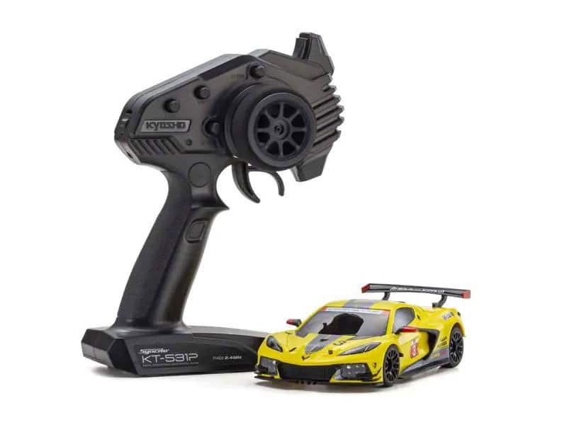 Kyosho MINI-Z RWD Series Ready Set Chevrolet Corvette C8.R Yellow 32342Y image 0