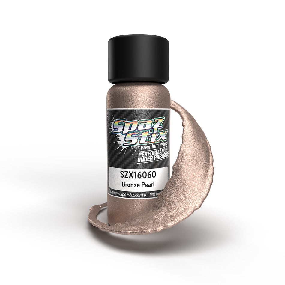 Spaz Stix Bronze Pearl Airbrush Ready Paint 2oz Bottle SZX16060 16060 image 0