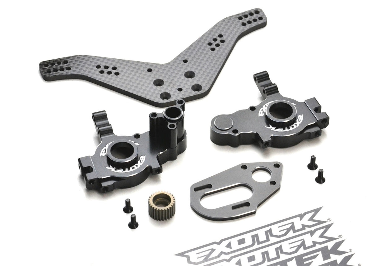 Exotek TLR 22 5.0 Aluminum Drag Gear Box (Case, Tower, Plate, Gear) EXO2088 2088 image 1