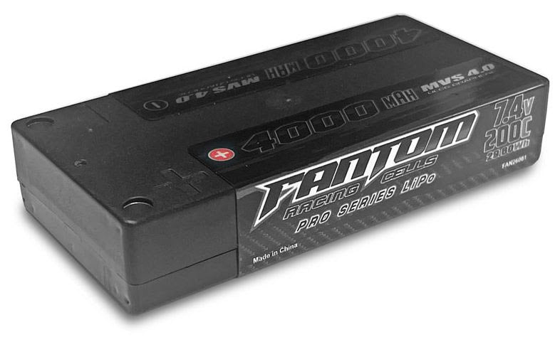 Fantom MVS 4.0 4000mah 2s 200C 7.4v ULCG Graphene Pro Shorty Lipo Battery FAN26001 image 0
