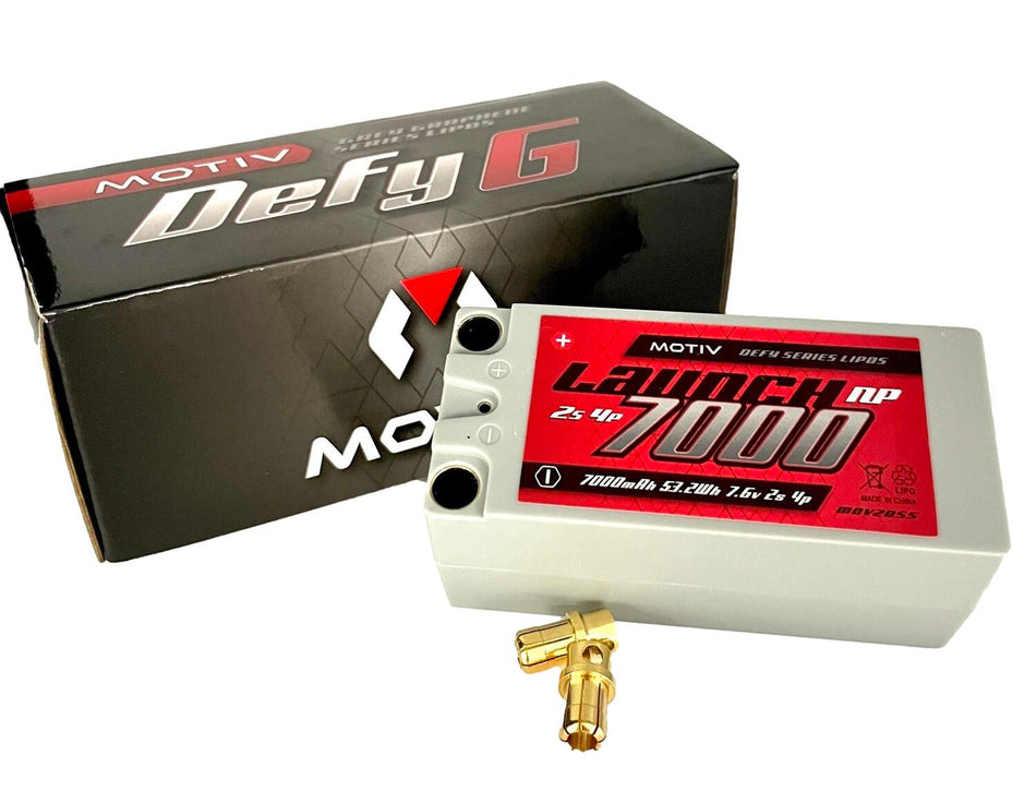 Motiv LAUNCH Graphene Hard Case Fat Shorty 2S4P 7000mah w/8mm Bullet MOV2055 image 0
