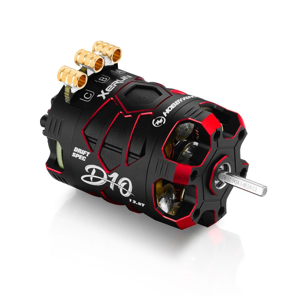 Hobbywing Xerun D10 Brushless Drift Motor 13.5T 2900kv Red 30401138 image 0